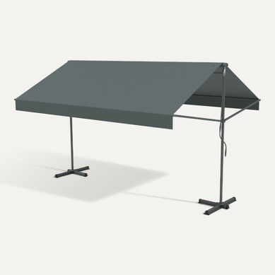 Iseo - Store Banne Double Pente Manuel 3 X 3 M Gris Iseo - Store Banne Double Pente Manuel 3 X 3 M Gris