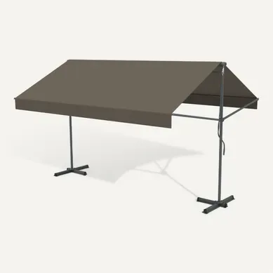 Iseo - Store Banne Double Pente Manuel 3 X 3 M Taupe Iseo - Store Banne Double Pente Manuel 3 X 3 M Taupe