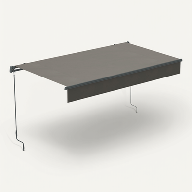 Pisa - Store Banne Taupe Avec Toile Waterproof 3 X 2