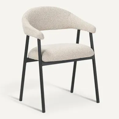 Chaise Repas Mathia Beige Structure Noir Takasit Chaise Repas Mathia Beige Structure Noir Takasit