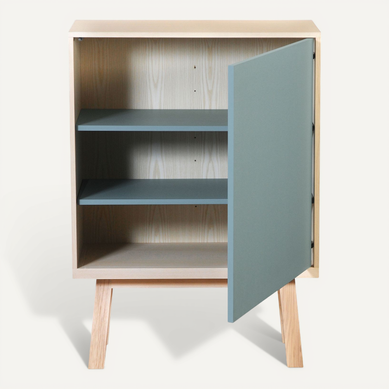 Armoire 1 Porte De 90 Cm De Large, En Frêne