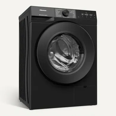 Lave-linge hublot HISENSE WF3E8043BBF 8kg Noir Lave-linge hublot HISENSE WF3E8043BBF 8kg Noir vue 3/4