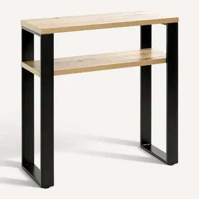 Console Design "felicita" 75cm Noir et Chêne Console Design "felicita" 75cm Noir et Chêne