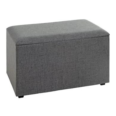 Coffre De Rangement Design "lumyna" 65cm Gris Coffre De Rangement Design "lumyna" 65cm Gris