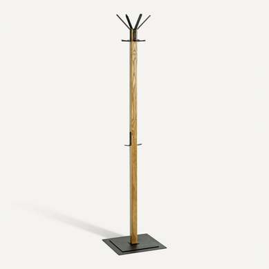 Porte-manteau En Bois "havelock" 180cm Chêne et Noir Porte-manteau En Bois "havelock" 180cm Chêne et Noir