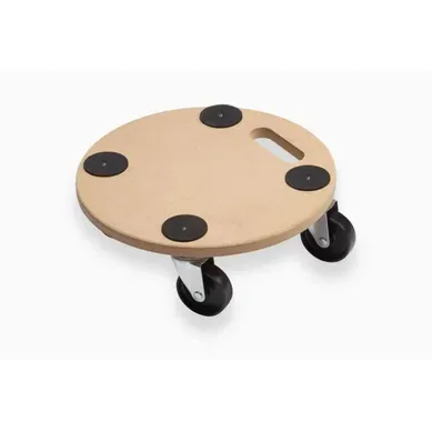 Plateau Roulant Rond D. 350 Mm — Capacité 150 Kg, 4 Roulettes Pivotantes Plateau Roulant Rond D. 350 Mm — Capacité 150 Kg, 4 Roulettes Pivotantes