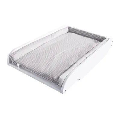 Plan À Langer + Matelas Damier Gris - À Mettre Au Dessus Des Lits De Bébé