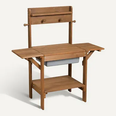 Table De Jeux À Sable Et Eau En Bois Massif Teck - Midi Outdoor+ Table De Jeux À Sable Et Eau En Bois Massif Teck - Midi Outdoor+