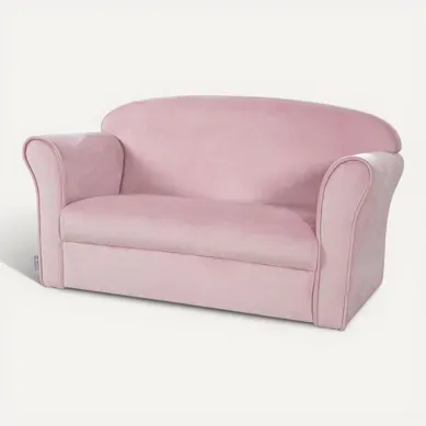 Canapé Enfant Lil Sofa Avec Accoudoirs - Rembourré De Velours Rose Canapé Enfant Lil Sofa Avec Accoudoirs - Rembourré De Velours Rose