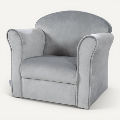 Fauteuil Enfant Lil Sofa Avec Accoudoirs - Rembourré De Velours Gris Fauteuil Enfant Lil Sofa Avec Accoudoirs - Rembourré De Velours Gris