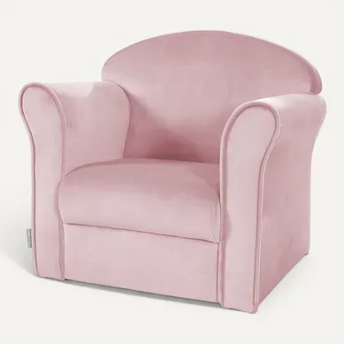 Fauteuil Enfant Lil Sofa Avec Accoudoirs - Rembourré De Velours Rose Fauteuil Enfant Lil Sofa Avec Accoudoirs - Rembourré De Velours Rose