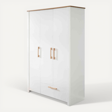 Armoire Bébé En Bois Chêne Et Blanc 3 Portes 1 Tiroir Ava Armoire Bébé En Bois Chêne Et Blanc 3 Portes 1 Tiroir Ava