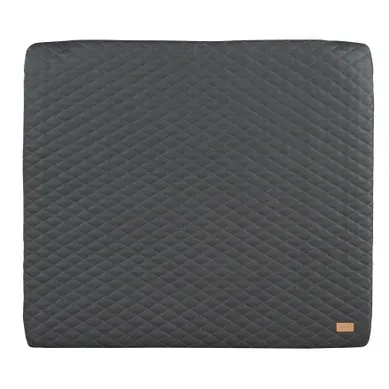 Matelas À Langer Matelassé 75 X 85 Cm Imperméable En Simili Anthracite - Luxe Graphite Matelas À Langer Matelassé 75 X 85 Cm Imperméable En Simili Anthracite - Luxe Graphite
