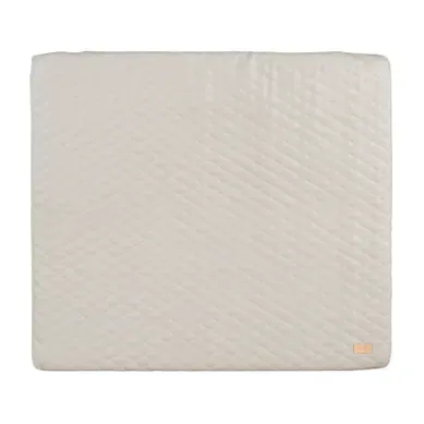 Matelas À Langer Matelassé 75 X 85 Cm Imperméable En Simili Grège - Luxe Greyish Matelas À Langer Matelassé 75 X 85 Cm Imperméable En Simili Grège - Luxe Greyish