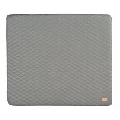 Matelas À Langer Matelassé 75 X 85 Cm Imperméable En Simili Gris Foncé - Luxe Stone Matelas À Langer Matelassé 75 X 85 Cm Imperméable En Simili Gris Foncé - Luxe Stone