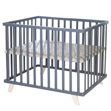 Parc Bébé 75x100 Scandinave Anthracite + Tapis En Cuir Végan Grège - Greyish Matelassé Parc Bébé 75x100 Scandinave Anthracite + Tapis En Cuir Végan Grège - Greyish Matelassé