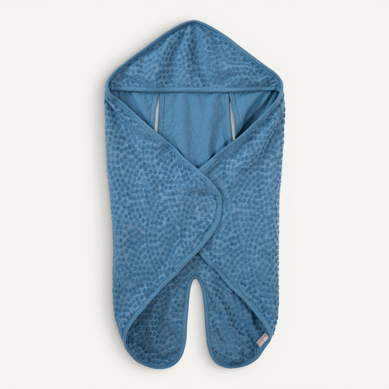 Couverture Enveloppante Avec Fentes - Bleu Indigo - Seashells Couverture Enveloppante Avec Fentes - Bleu Indigo - Seashells