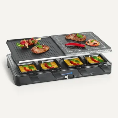 Raclette Gril 2en1 8 Personnes  Rg 3518 Noir