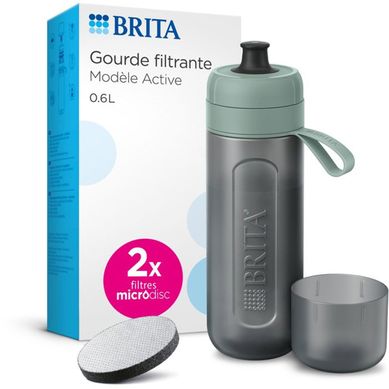 Gourde Filtrante Brita Active 0,6 L Bleue/verte + 2 Microdisc Gourde Filtrante Brita Active 0,6 L Bleue/verte + 2 Microdisc