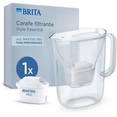 Carafe Filtrante - Style Essential Blanche - 2,4l Dont 1,4l D'eau Filtrée - 1 Filtre Maxtra Pro Pure Carafe Filtrante - Style Essential Blanche - 2,4l Dont 1,4l D'eau Filtrée - 1 Filtre Maxtra Pro Pure