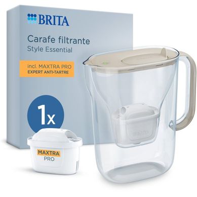 Pichet Filtrant Brita Style Essential Sable 2,4 L (1,4 L Filtré) Pichet Filtrant Brita Style Essential Sable 2,4 L (1,4 L Filtré)