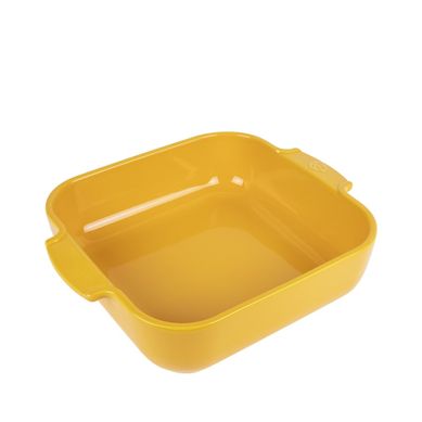 Plat Carré 28cm Jaune Safran En Céramique Plat Carré 28cm Jaune Safran En Céramique