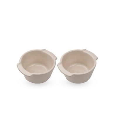 Set De 2 Ramequins Appolia 11 Cm Ecru En Céramique Set De 2 Ramequins Appolia 11 Cm Ecru En Céramique