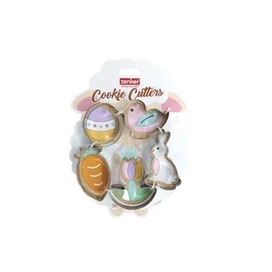 Set De 5 Emporte-pièces Pâques Inox Pâques Set De 5 Emporte-pièces Pâques Inox Pâques
