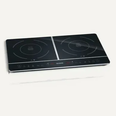 Double Plaque De Cuisson À Induction, Minuteur Intégré, Boutons Tactiles - Noir Double Plaque De Cuisson À Induction, Minuteur Intégré, Boutons Tactiles - Noir