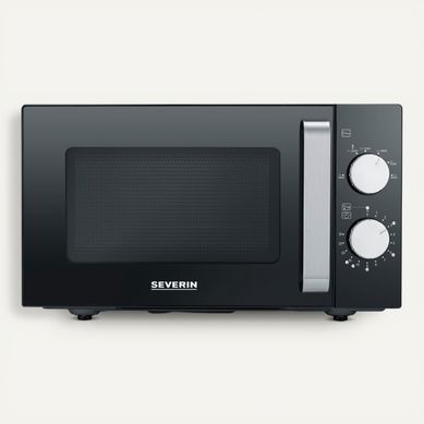 Four micro-ondes SEVERIN MW7761 20L Noir Fond plat Four micro-ondes SEVERIN MW7761 20L Noir Fond plat vue de face