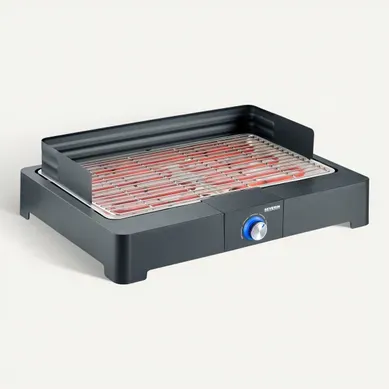Barbecue De Table électrique 2200w - Grille Inox 1150cm2 - Safetouch - Noir Et Inox Barbecue De Table électrique 2200w - Grille Inox 1150cm2 - Safetouch - Noir Et Inox
