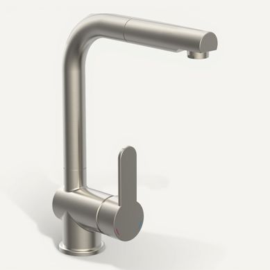 Mitigeur LONDON Acier inox vue de face