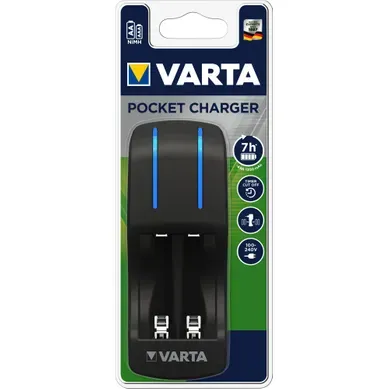 Chargeur piles VARTA CHARGEUR POCKET Chargeur piles VARTA CHARGEUR POCKET vue de face