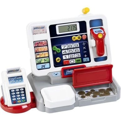 Caisse Enregistreuse Électronique Enfant — Écran Détachable, Scanner, Tiroir Caisse Enregistreuse Électronique Enfant — Écran Détachable, Scanner, Tiroir