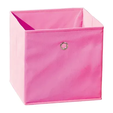Boite de rangement pliable en tissu WINNY Rose Boite de rangement pliable en tissu WINNY Rose