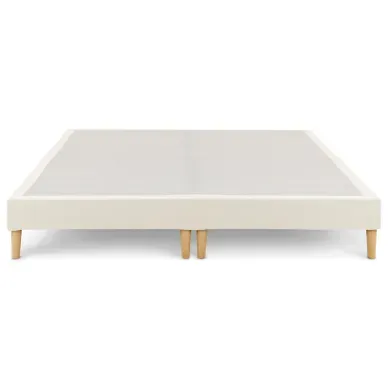 Sommier Tapissier Rennes 180 X 200 Cm Revêtement Tissu - Blanc Crème Sommier Tapissier Rennes 180 X 200 Cm Revêtement Tissu - Blanc Crème