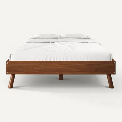 Lit Futon Karri 140 X 200 Cm, En Bois Massif - Coloris Châtaignier