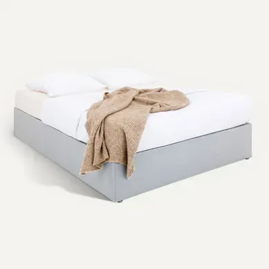 Sommier Tapissier Maya 120 X 190 Cm Revêtement Tissu - Gris Sommier Tapissier Maya 120 X 190 Cm Revêtement Tissu - Gris