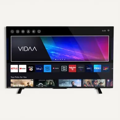 Téléviseur UHD 4K 55'' 139 cm TOSHIBA 55UV2363DG Noir Téléviseur UHD 4K 55'' 139 cm TOSHIBA 55UV2363DG Noir vue de face