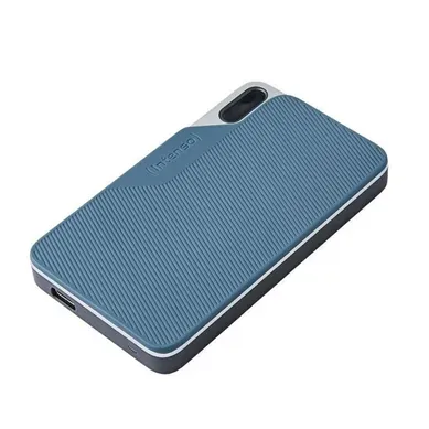 Tx100 Ssd Portable 1 To USB-c 3.2 Gen 1 - Jusqu'à 500 Mo/s, Bleu/gris