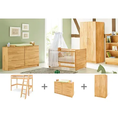 Ensemble Chambre Enfant « natura » Extra Large Avec Lit Mezzanine, à 3 Éléments Ensemble Chambre Enfant « natura » Extra Large Avec Lit Mezzanine, à 3 Éléments