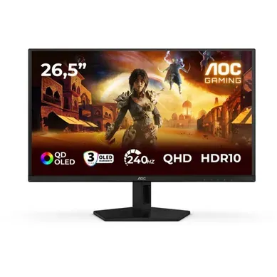écran Gaming Qd-oled 26,5" Qhd 240 Hz Hdr10 HDMI 2.0 Dp 1.4