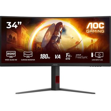 Moniteur Gaming Incurvé 34" Wqhd 180 Hz Fast Va Hdr10 Freesync Premium Moniteur Gaming Incurvé 34" Wqhd 180 Hz Fast Va Hdr10 Freesync Premium