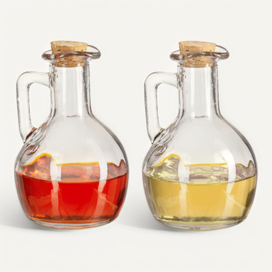 8x Bouteilles Huile Et Vinaigre En Verre 8x Bouteilles Huile Et Vinaigre En Verre