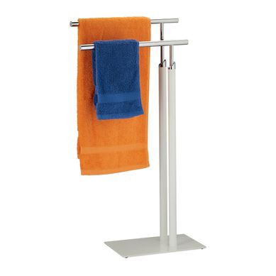 Porte-serviettes à Poser Blanc Argenté Porte-serviettes à Poser Blanc Argenté