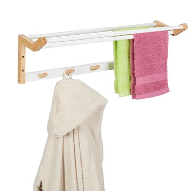 Porte-serviettes Mural En Bambou Porte-serviettes Mural En Bambou