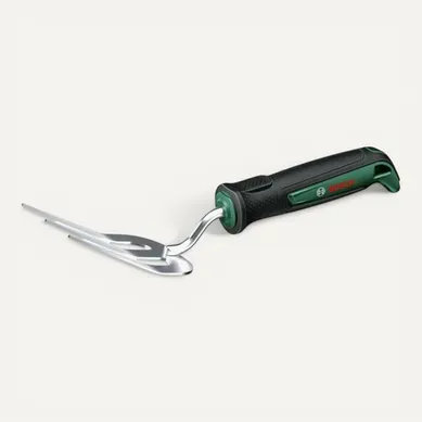 Fourche à Main Inox 37 Cm - Manche Softgrip Ergonomique, 3 Dents Courbées