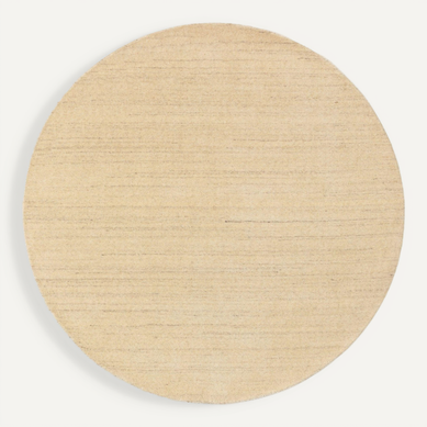 Tapis En Laine Rond Jamal Crème  120 Cm Rond