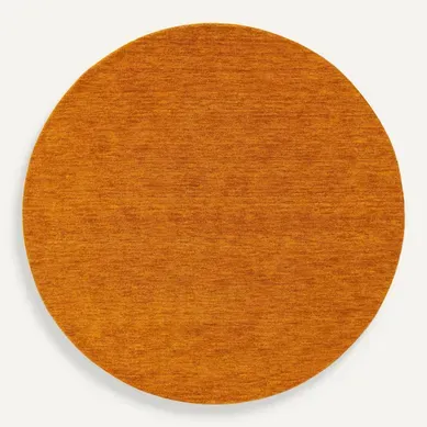 Tapis En Laine Rond Jamal Jaune  160 Cm Rond