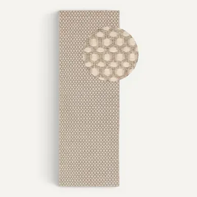 Tapis De Couloir En Laine Hector Beige 70x200 Cm